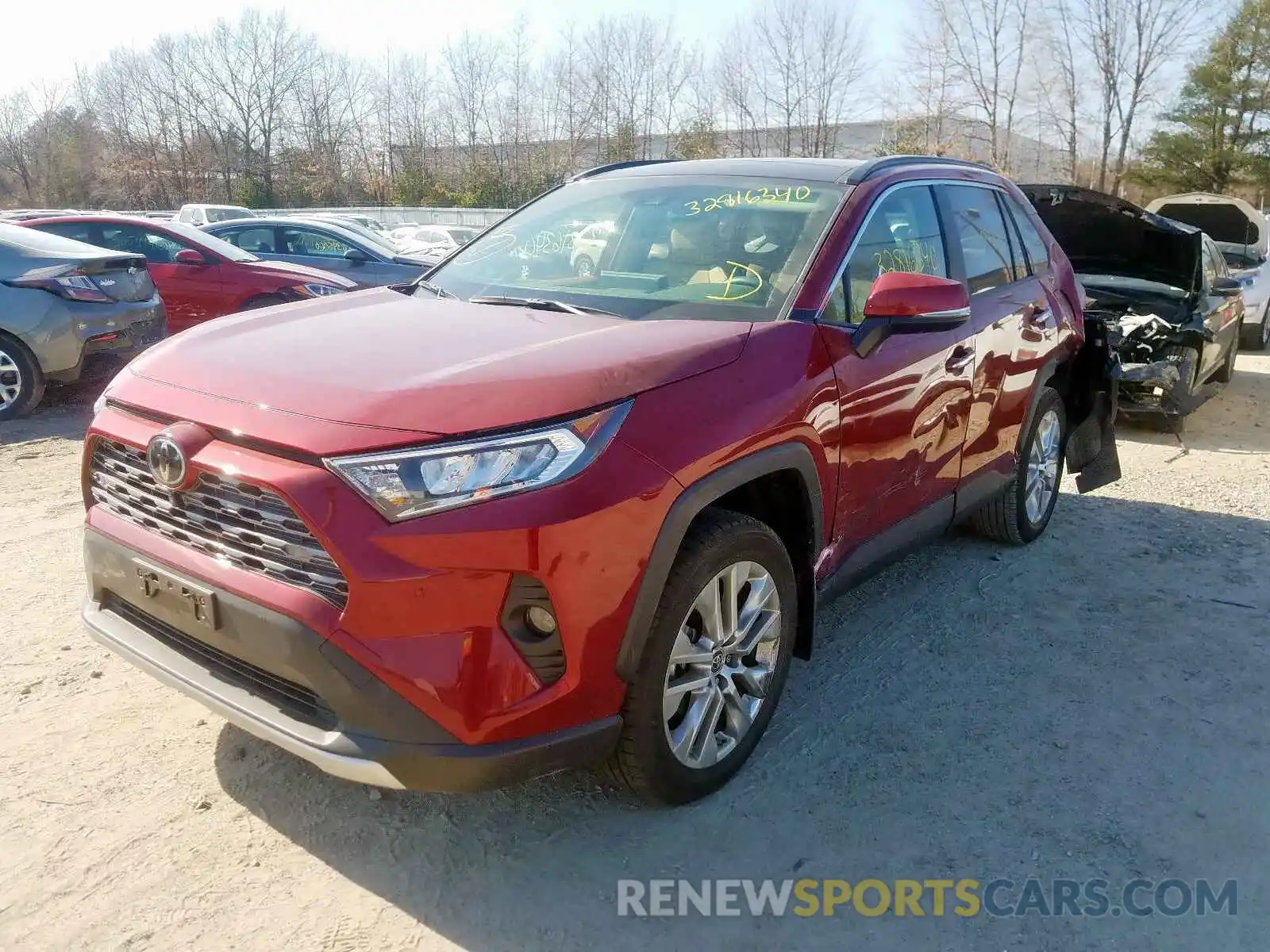 2 Photograph of a damaged car JTMN1RFV2KD520674 TOYOTA RAV4 2019