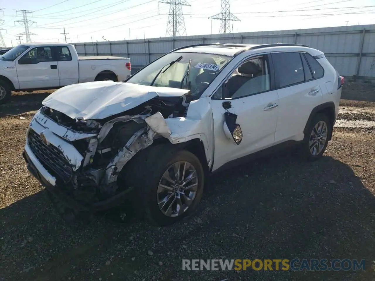 1 Photograph of a damaged car JTMN1RFV3KD511918 TOYOTA RAV4 2019