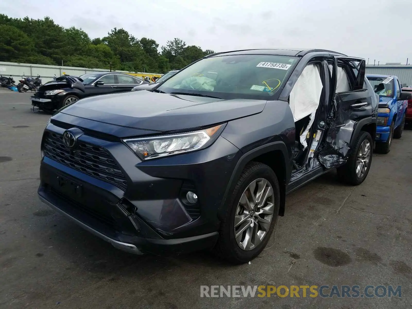 2 Photograph of a damaged car JTMN1RFV3KD517895 TOYOTA RAV4 2019