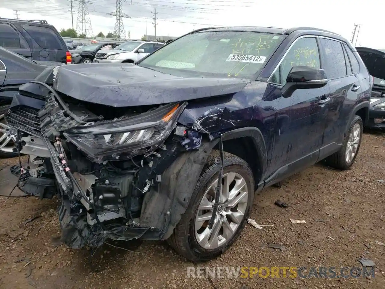 2 Photograph of a damaged car JTMN1RFV3KD520604 TOYOTA RAV4 2019