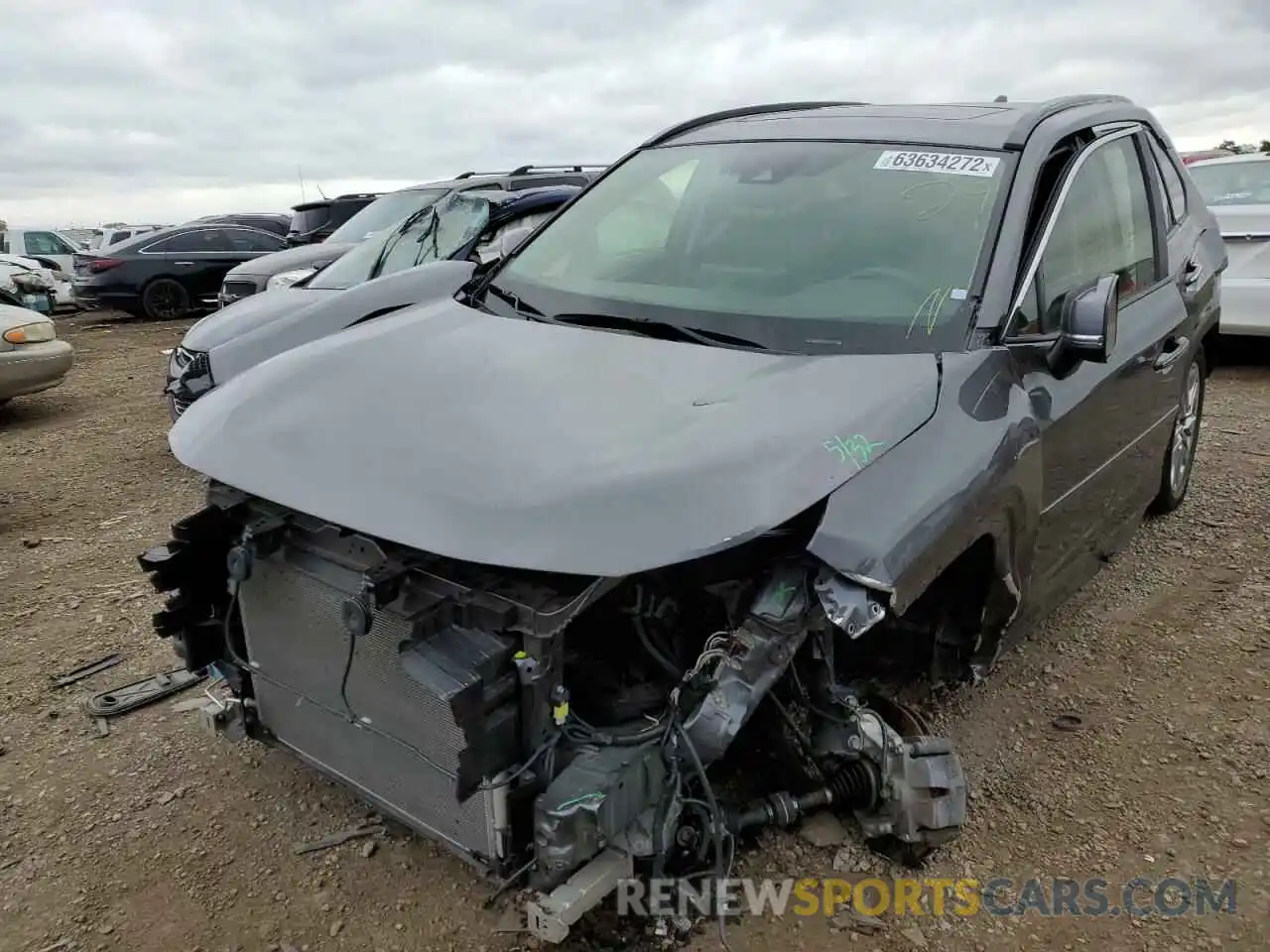 2 Photograph of a damaged car JTMN1RFV3KJ004616 TOYOTA RAV4 2019