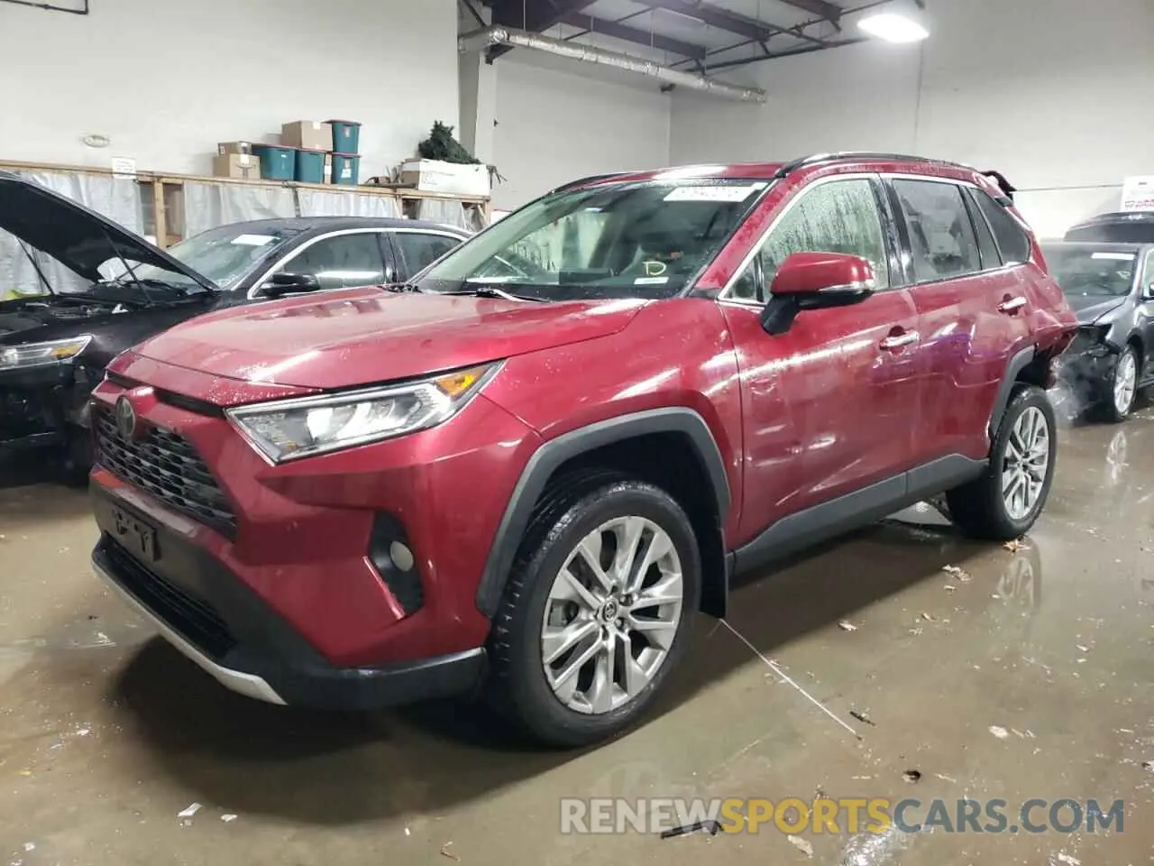1 Photograph of a damaged car JTMN1RFV6KD516143 TOYOTA RAV4 2019