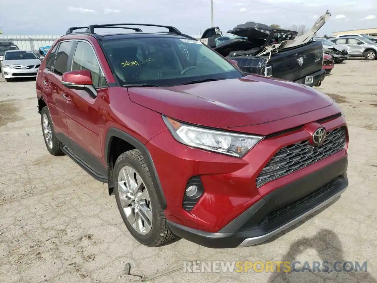 1 Photograph of a damaged car JTMN1RFV6KD521553 TOYOTA RAV4 2019