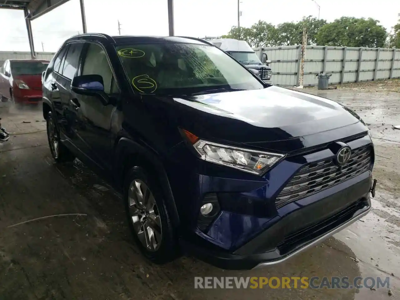 1 Photograph of a damaged car JTMN1RFV7KD506091 TOYOTA RAV4 2019