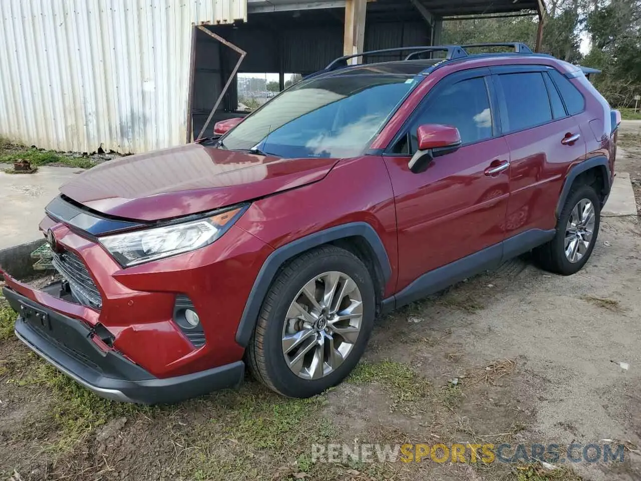 1 Photograph of a damaged car JTMN1RFV7KD519858 TOYOTA RAV4 2019