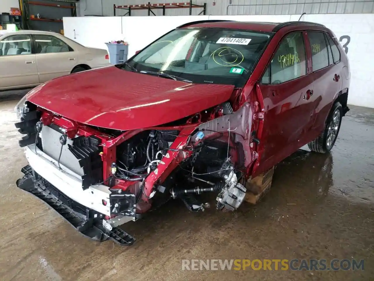 2 Photograph of a damaged car JTMN1RFV8KD018235 TOYOTA RAV4 2019