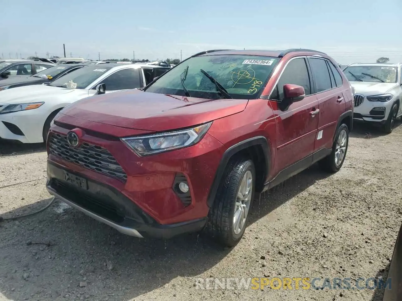 1 Photograph of a damaged car JTMN1RFV8KD025704 TOYOTA RAV4 2019