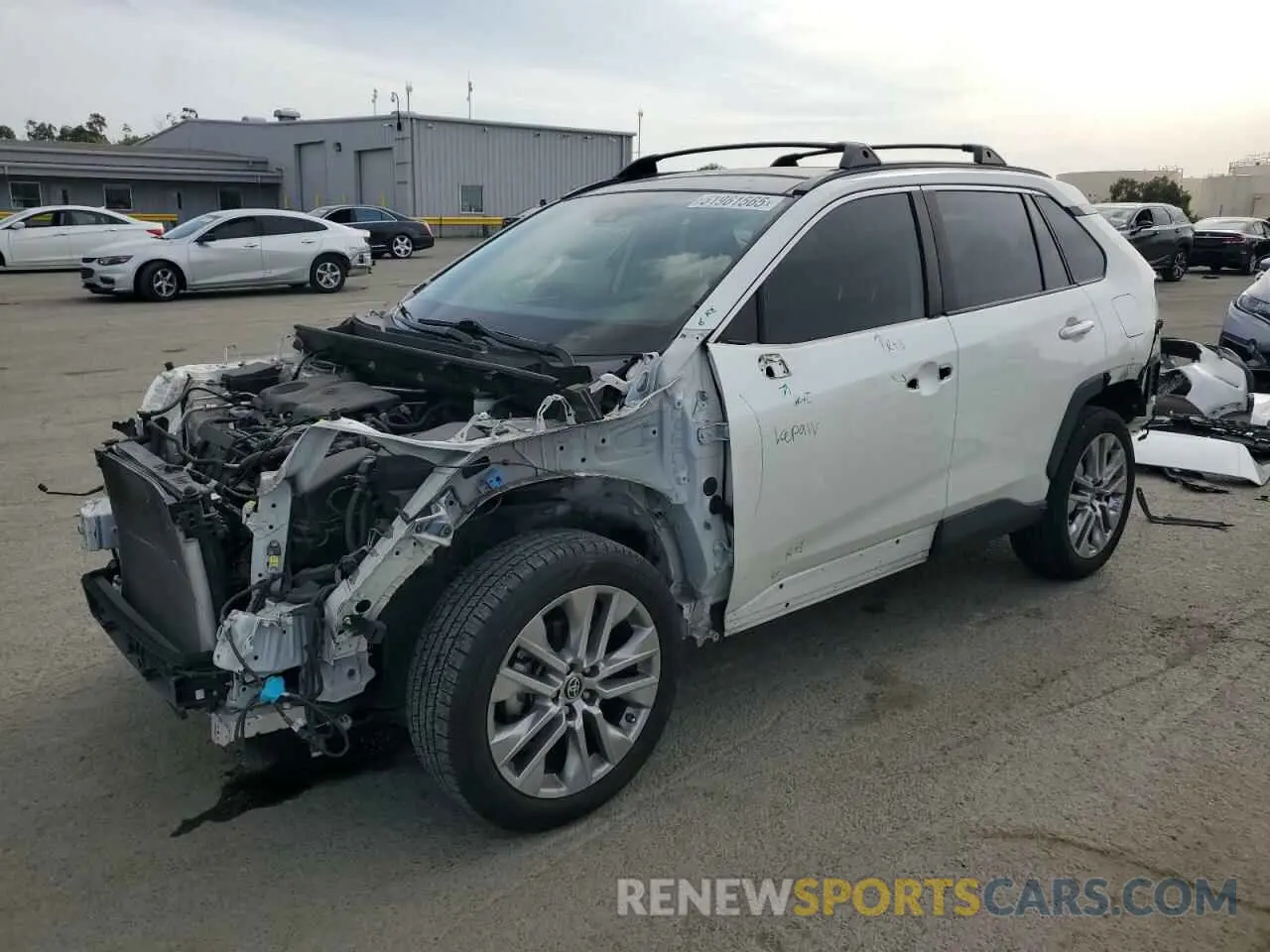 1 Photograph of a damaged car JTMN1RFV8KD523806 TOYOTA RAV4 2019