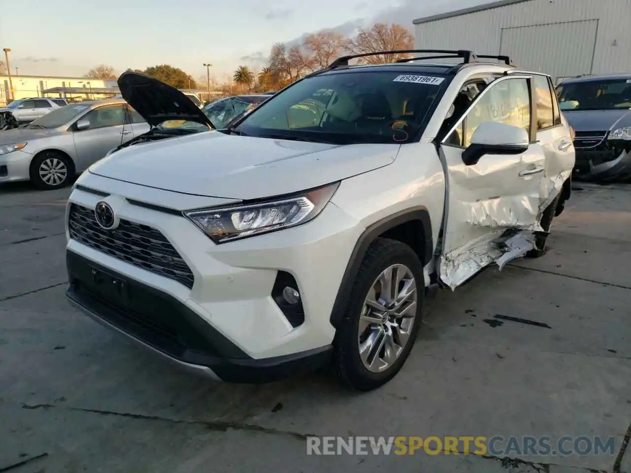 2 Photograph of a damaged car JTMN1RFV9KD502947 TOYOTA RAV4 2019