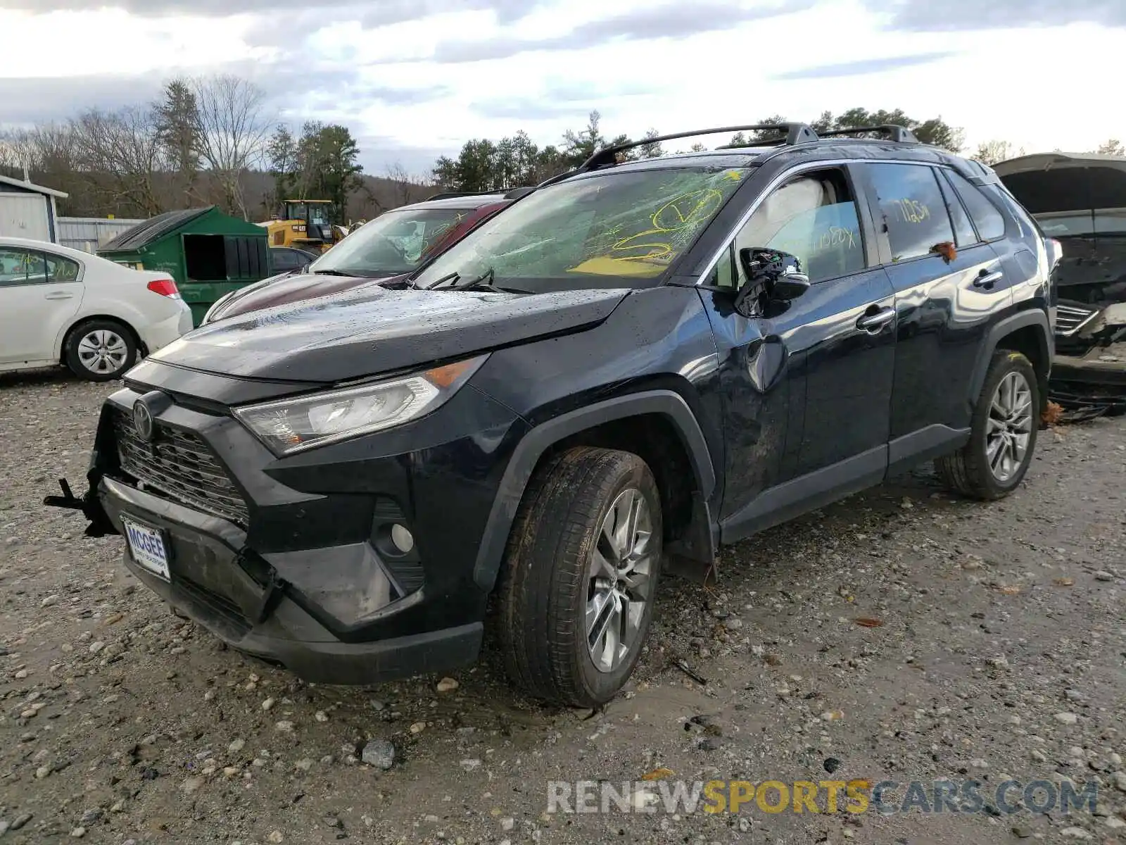 2 Photograph of a damaged car JTMN1RFV9KD503855 TOYOTA RAV4 2019