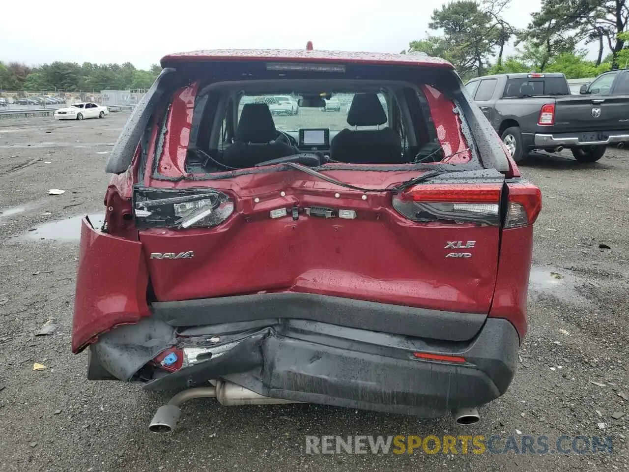 6 Photograph of a damaged car JTMP1RFV0KD021963 TOYOTA RAV4 2019