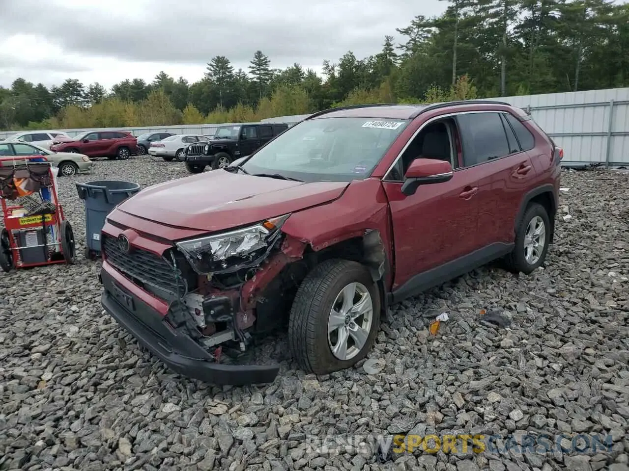 1 Photograph of a damaged car JTMP1RFV0KD026581 TOYOTA RAV4 2019