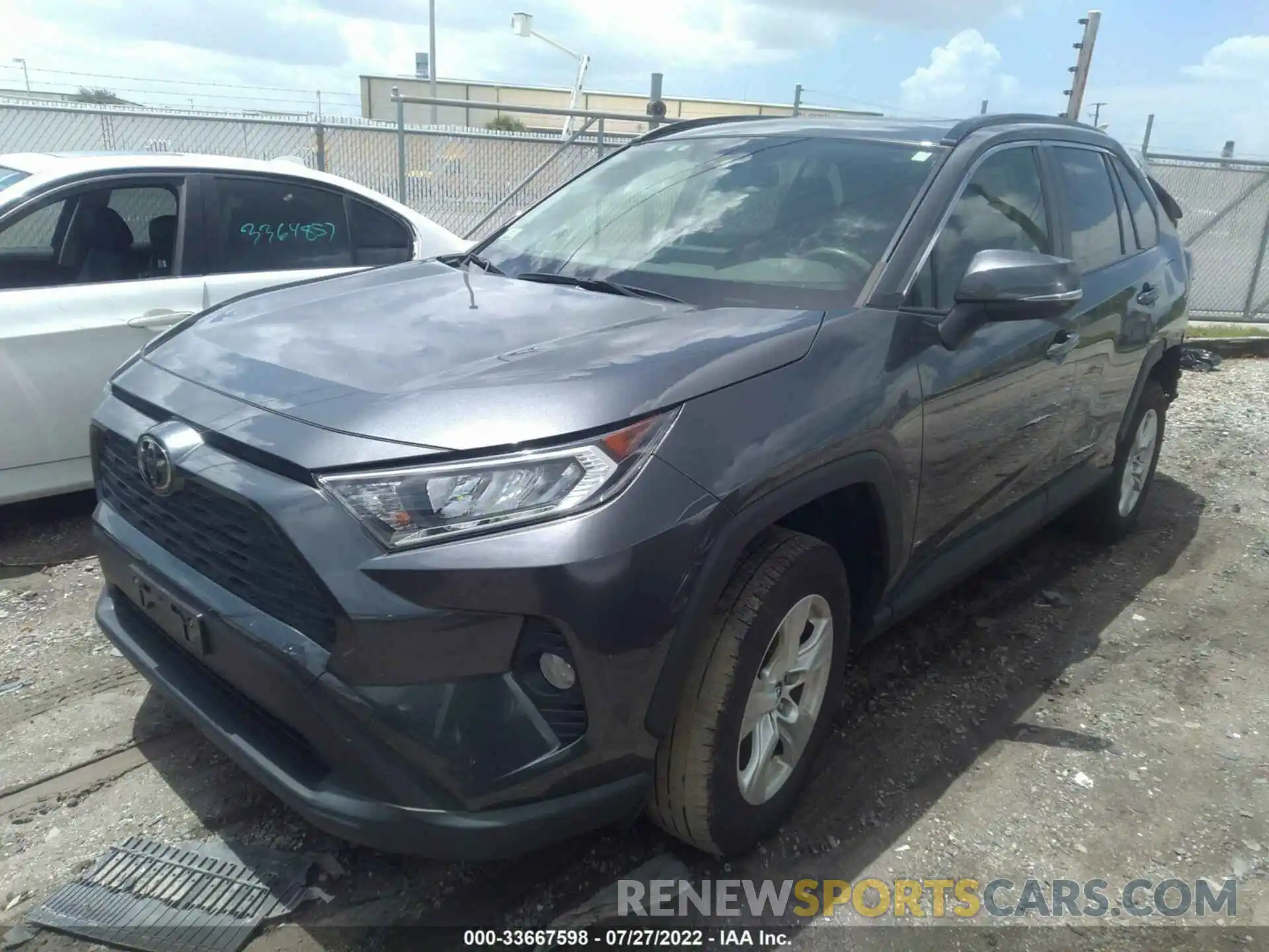 2 Photograph of a damaged car JTMP1RFV0KD028993 TOYOTA RAV4 2019