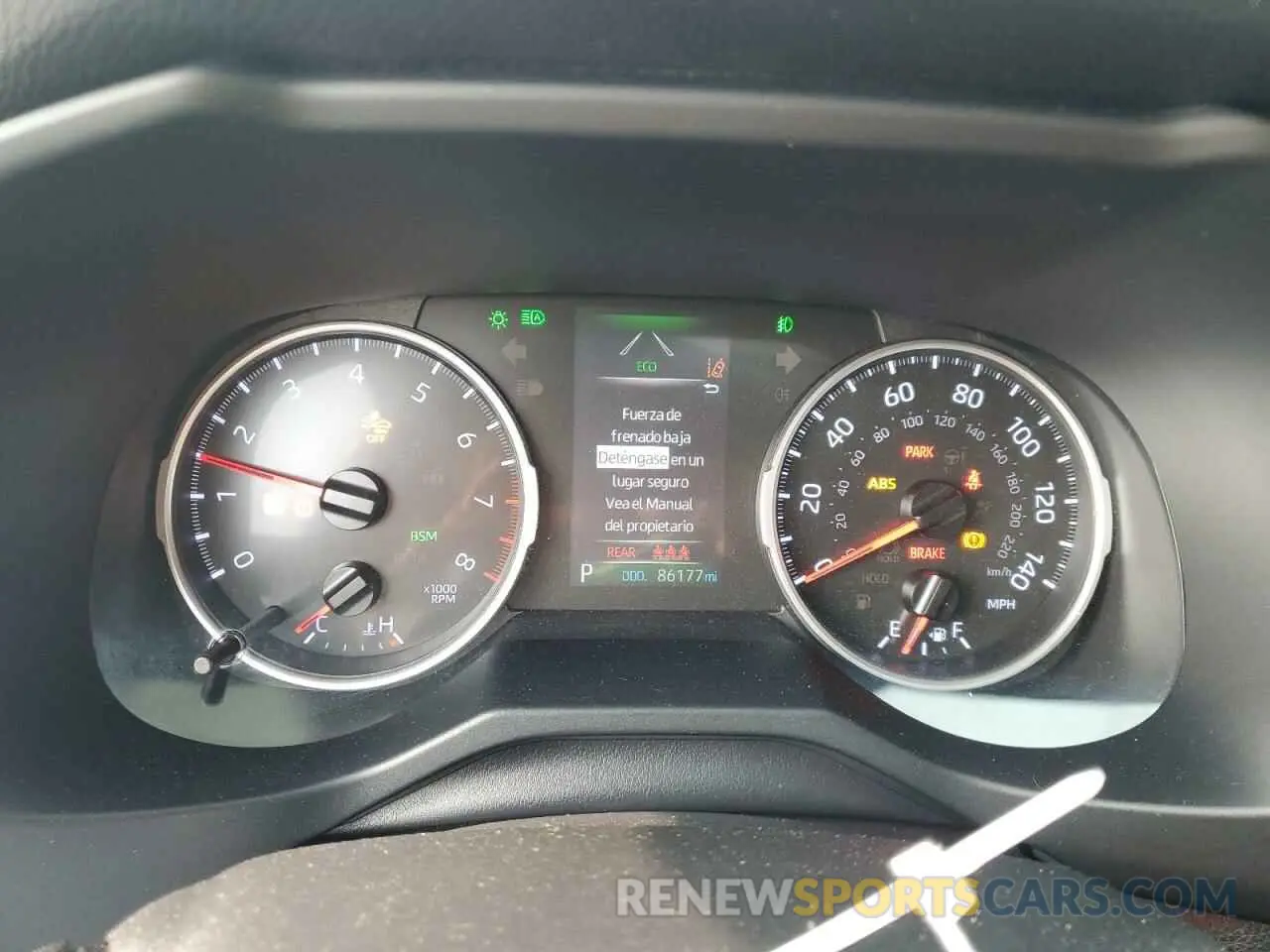 9 Photograph of a damaged car JTMP1RFV0KD500349 TOYOTA RAV4 2019