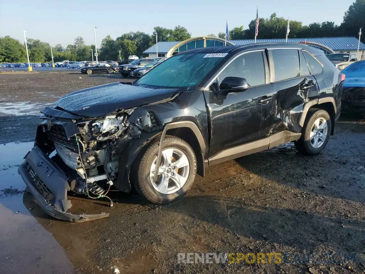 1 Photograph of a damaged car JTMP1RFV2KD037713 TOYOTA RAV4 2019