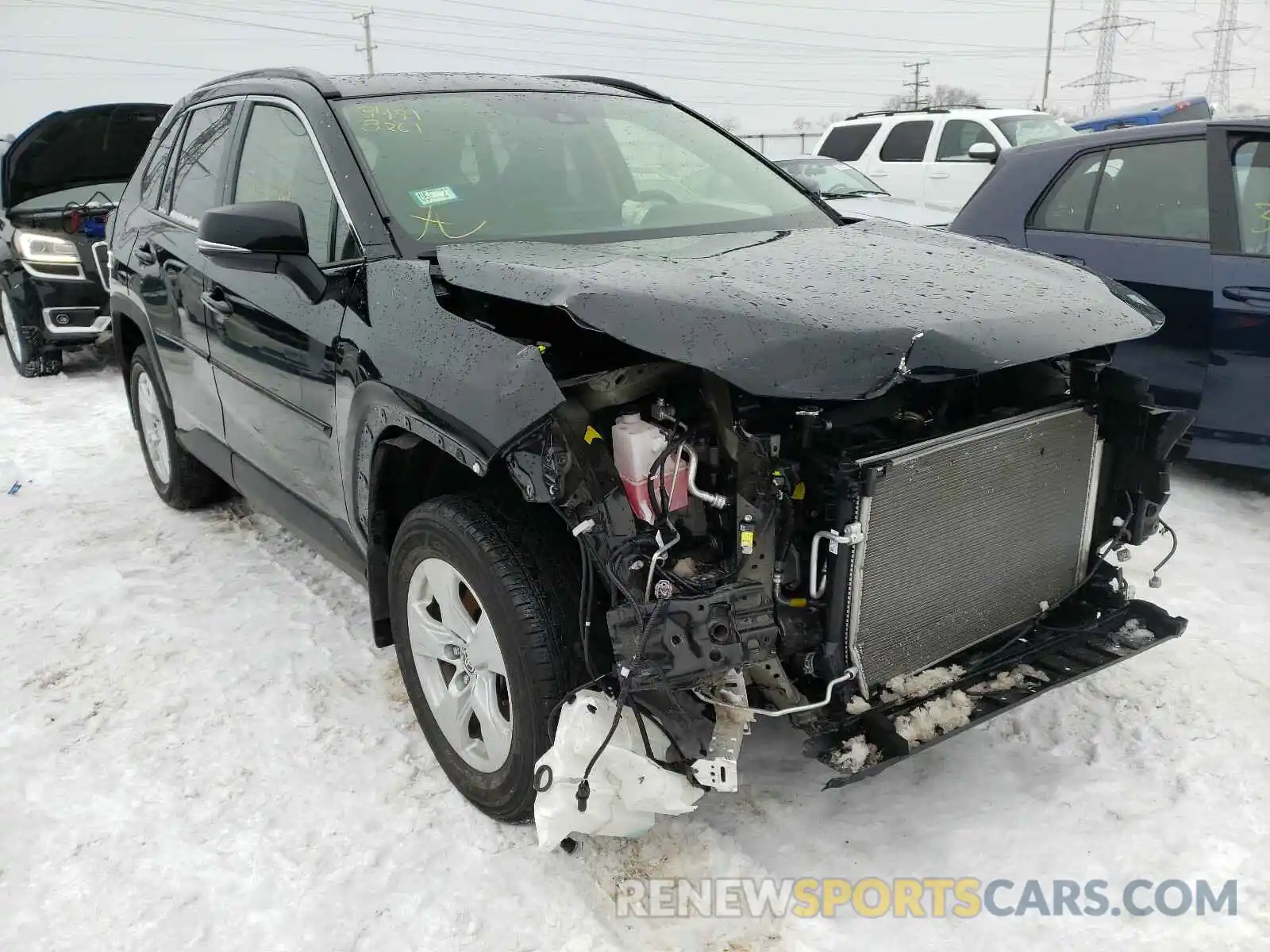 1 Photograph of a damaged car JTMP1RFV2KD042295 TOYOTA RAV4 2019