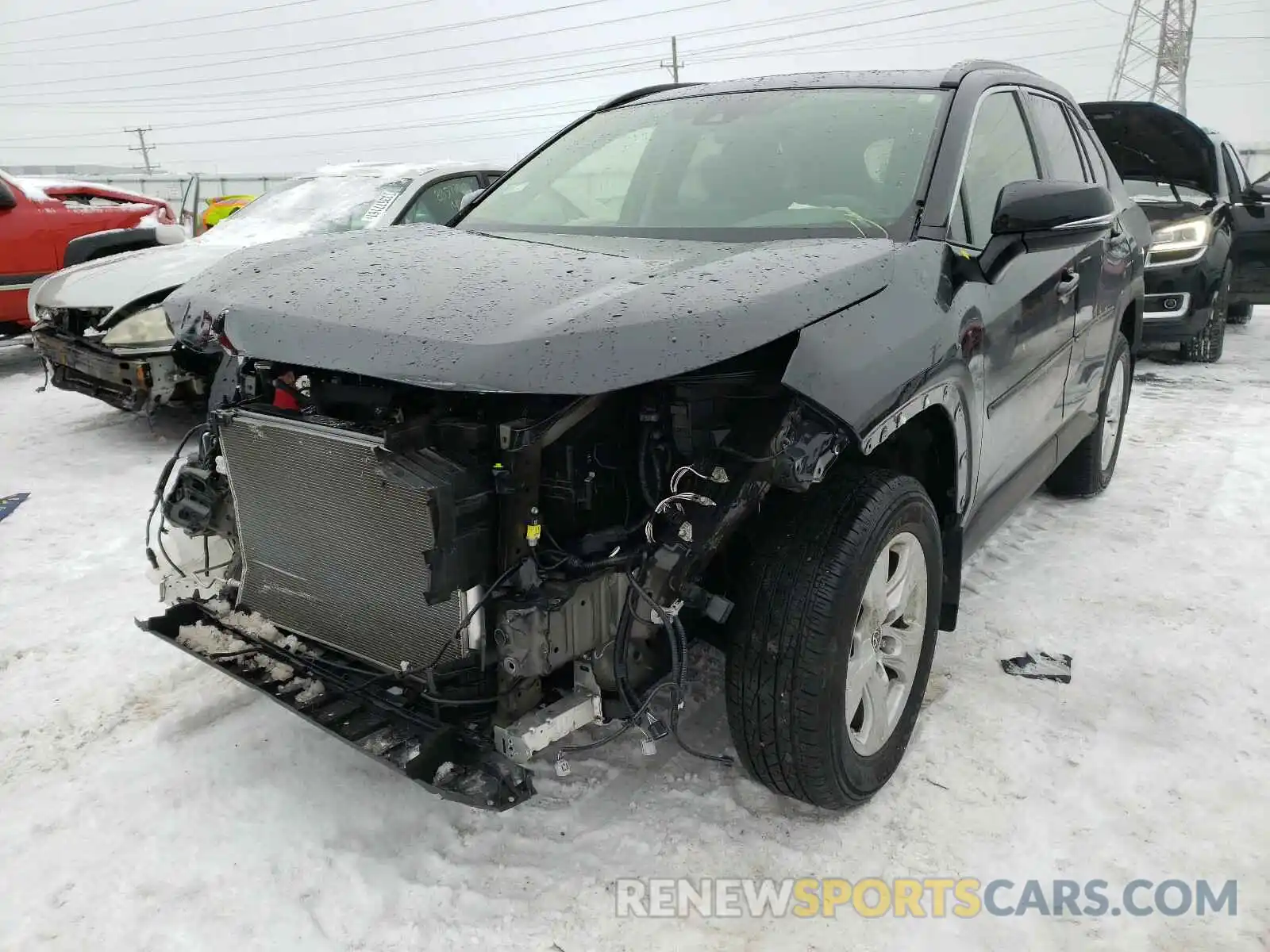 2 Photograph of a damaged car JTMP1RFV2KD042295 TOYOTA RAV4 2019