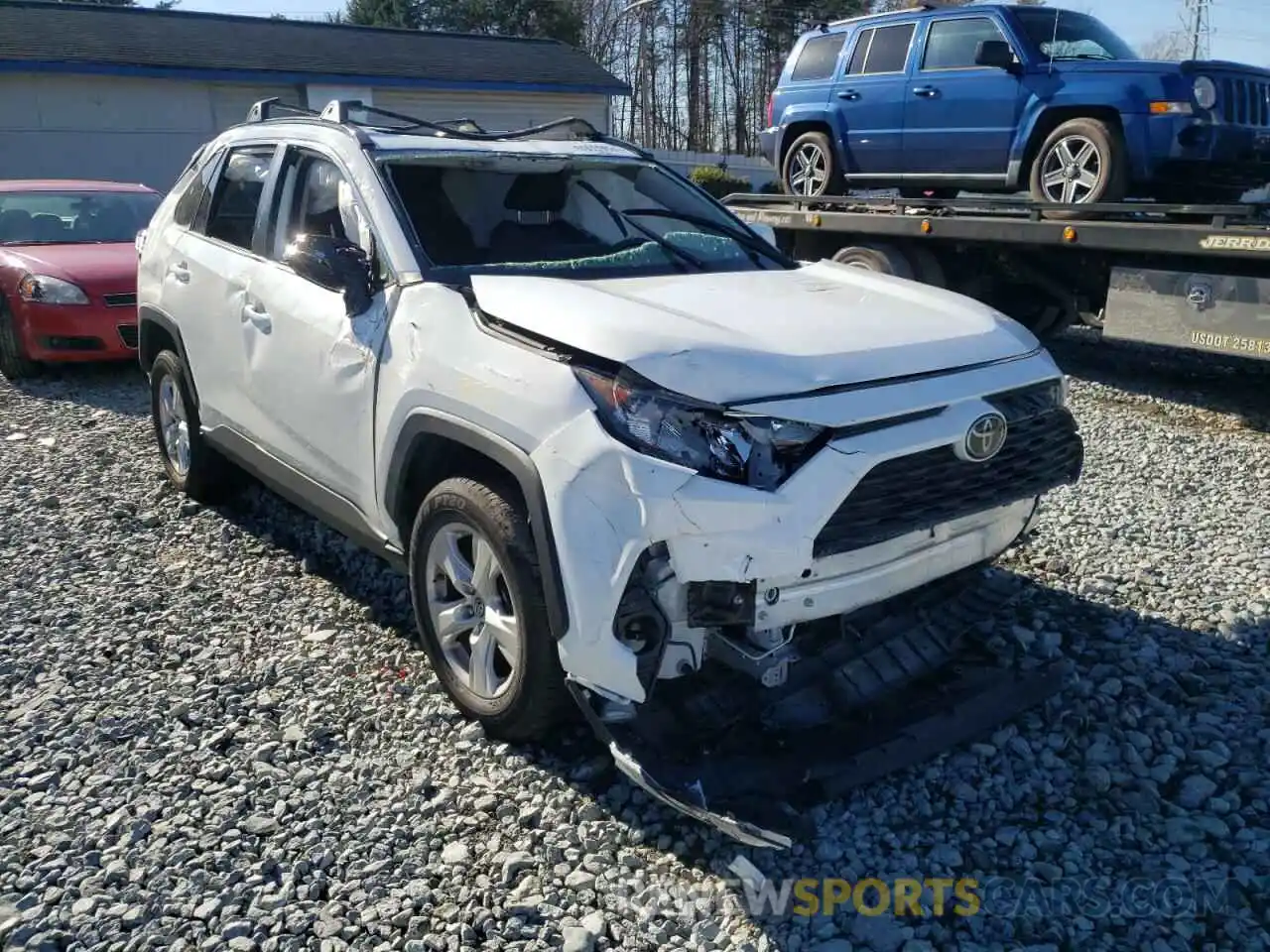 1 Photograph of a damaged car JTMP1RFV2KD518089 TOYOTA RAV4 2019