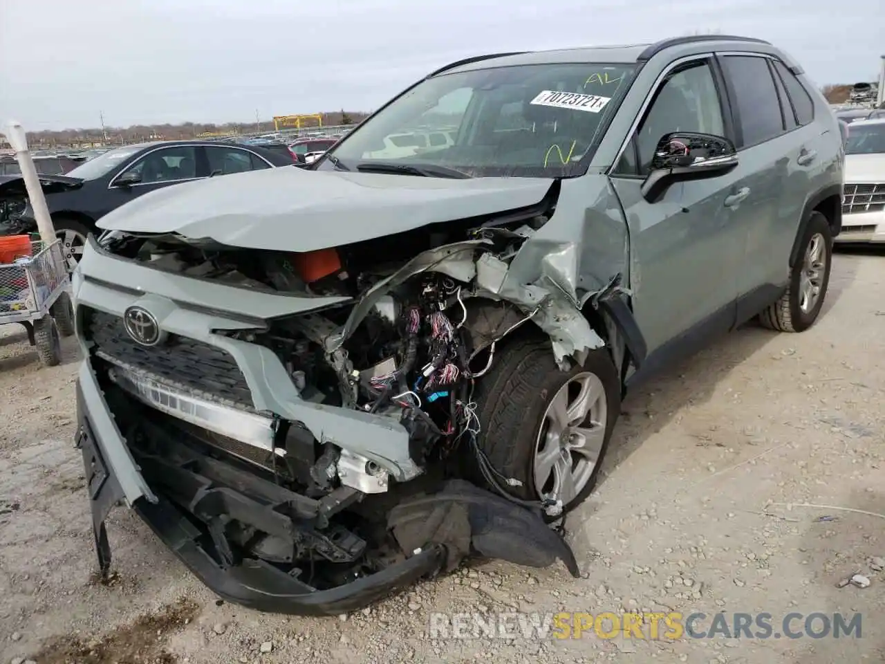 2 Photograph of a damaged car JTMP1RFV3KD003750 TOYOTA RAV4 2019