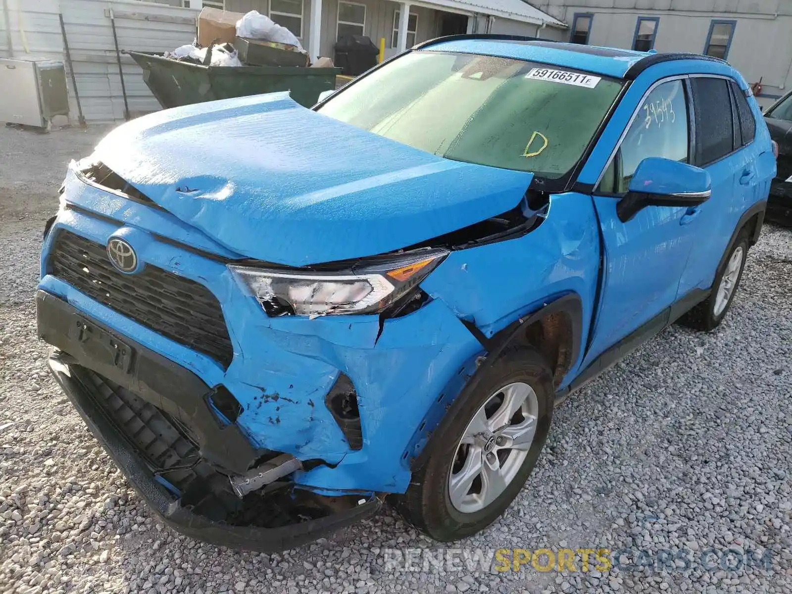 2 Photograph of a damaged car JTMP1RFV3KD012190 TOYOTA RAV4 2019