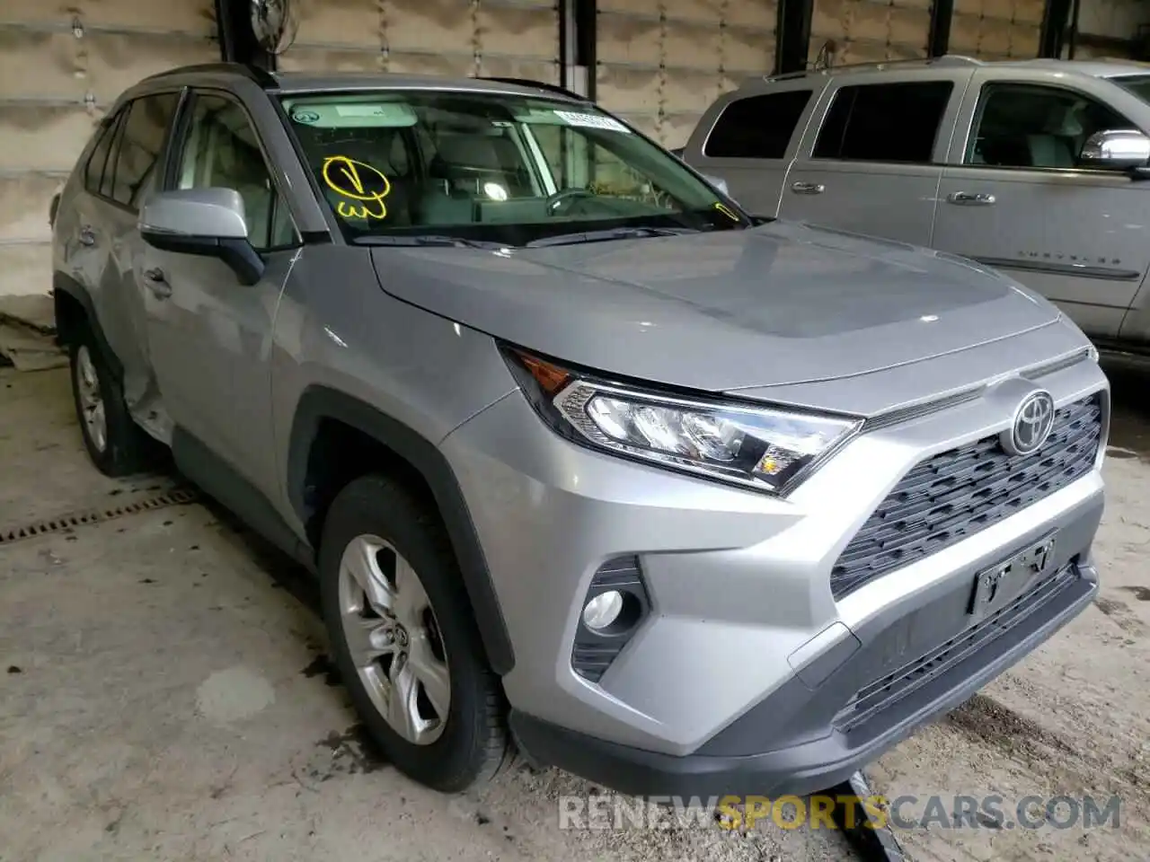 1 Photograph of a damaged car JTMP1RFV3KD028406 TOYOTA RAV4 2019