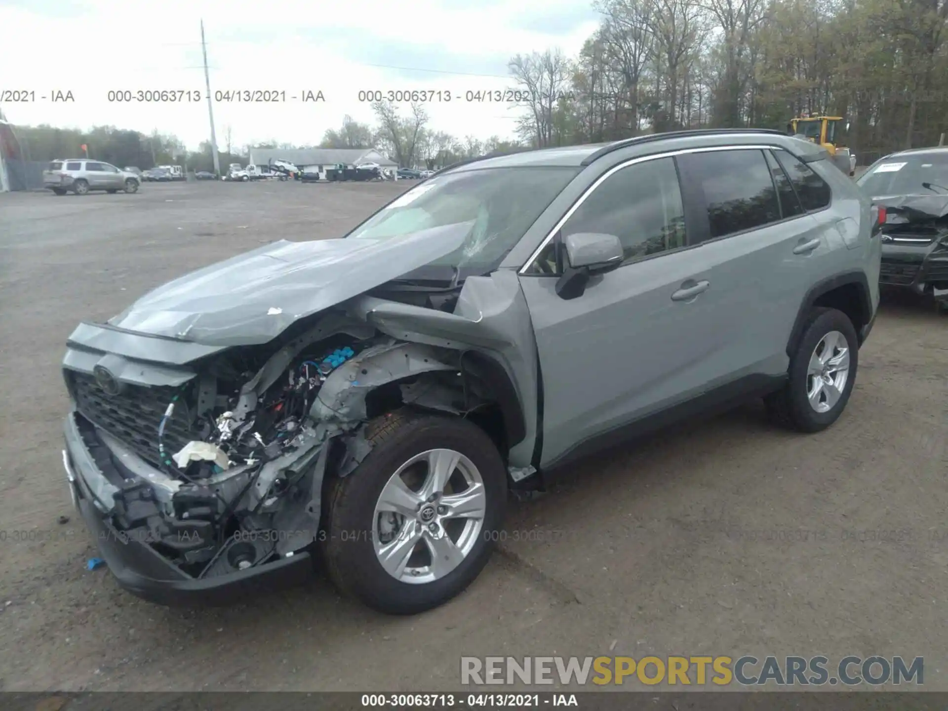 2 Photograph of a damaged car JTMP1RFV3KD523334 TOYOTA RAV4 2019