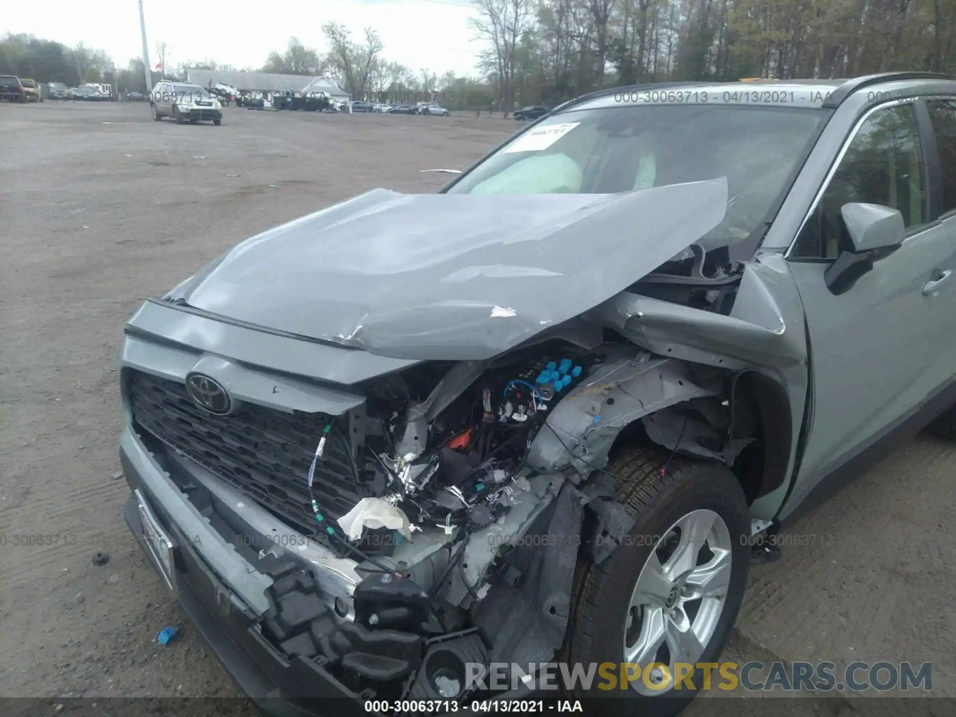 6 Photograph of a damaged car JTMP1RFV3KD523334 TOYOTA RAV4 2019