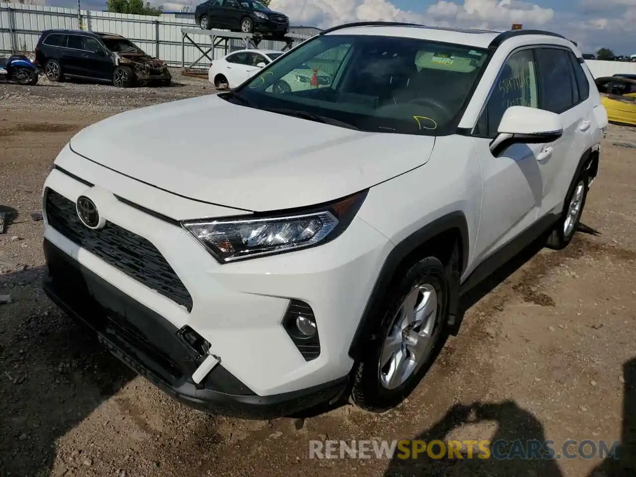 2 Photograph of a damaged car JTMP1RFV3KD524144 TOYOTA RAV4 2019