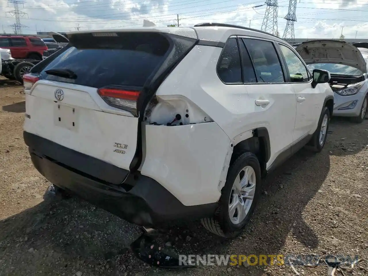 4 Photograph of a damaged car JTMP1RFV3KD524144 TOYOTA RAV4 2019