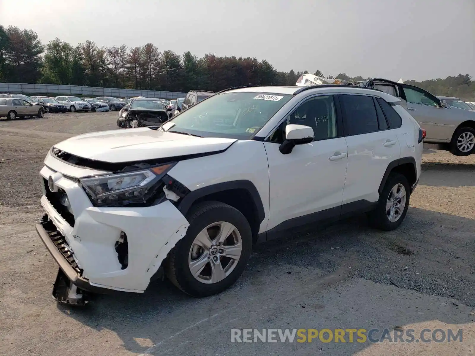 2 Photograph of a damaged car JTMP1RFV3KJ017732 TOYOTA RAV4 2019