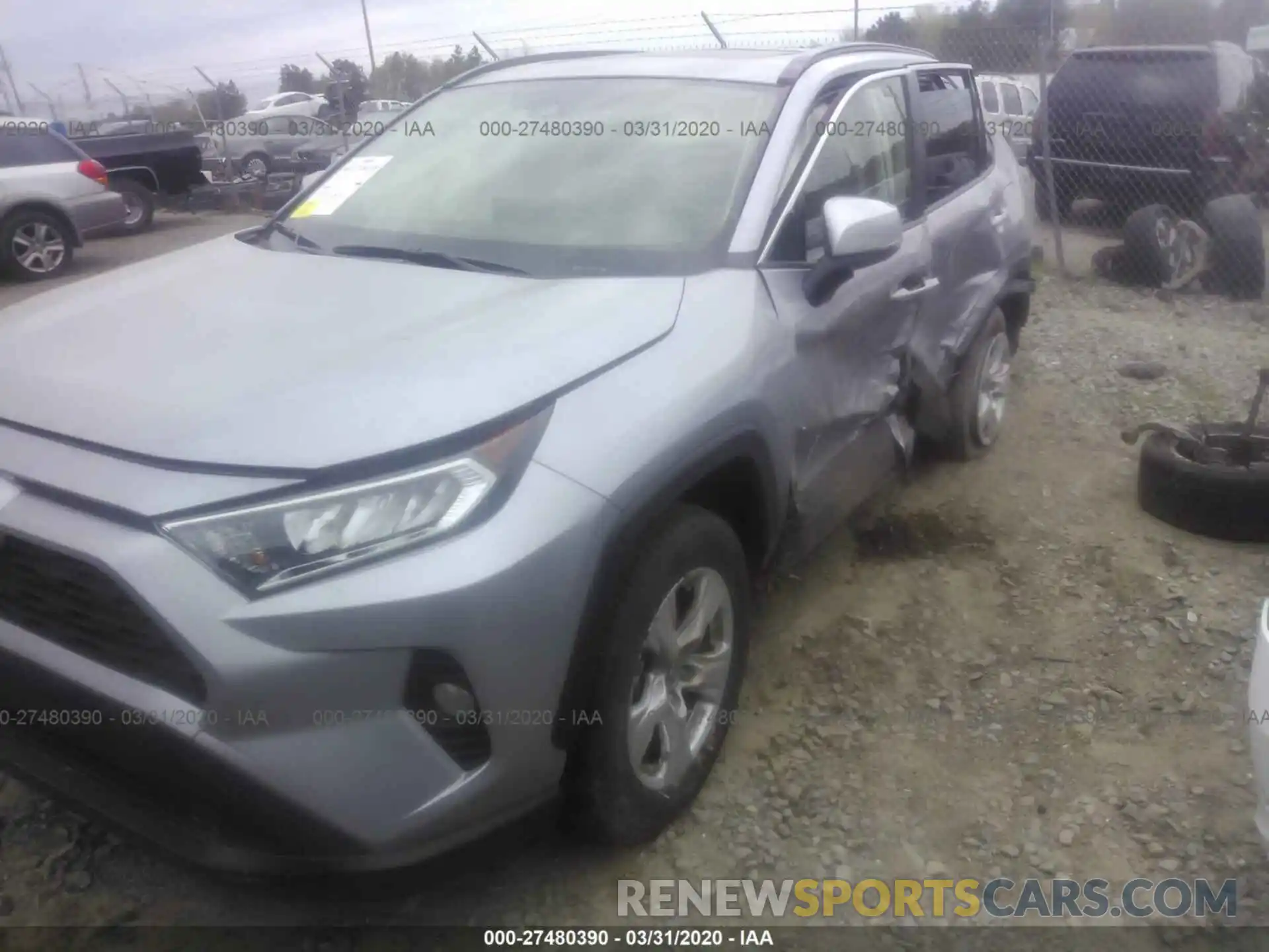 2 Photograph of a damaged car JTMP1RFV4KD046784 TOYOTA RAV4 2019