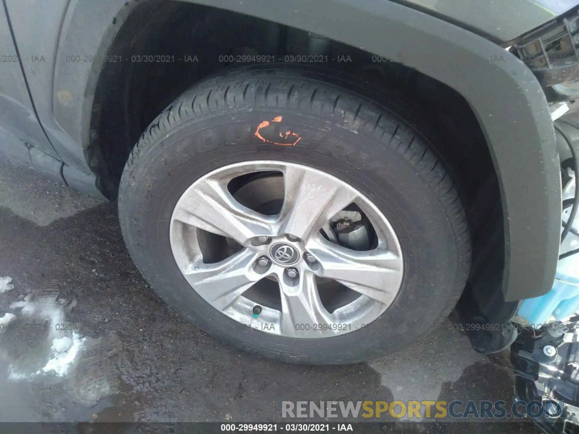 13 Photograph of a damaged car JTMP1RFV4KD506347 TOYOTA RAV4 2019