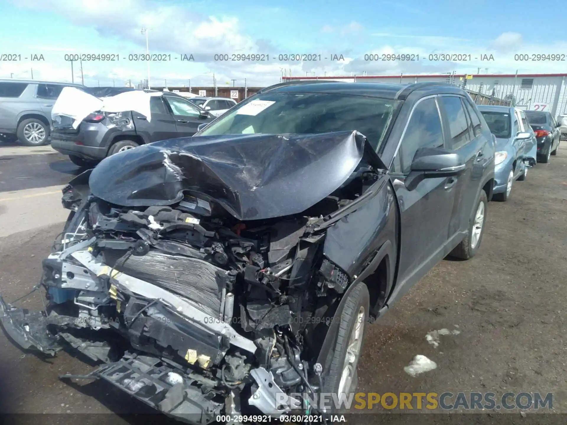 2 Photograph of a damaged car JTMP1RFV4KD506347 TOYOTA RAV4 2019