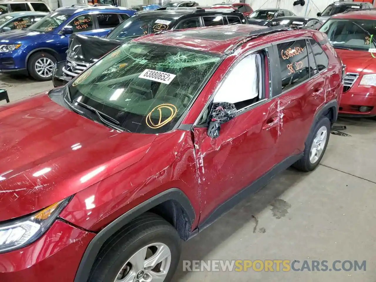 9 Photograph of a damaged car JTMP1RFV4KJ009039 TOYOTA RAV4 2019