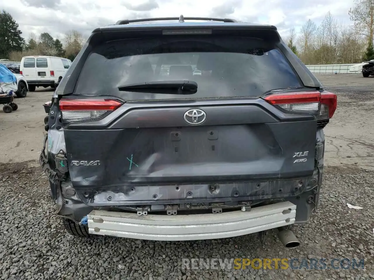 6 Photograph of a damaged car JTMP1RFV5KD045496 TOYOTA RAV4 2019