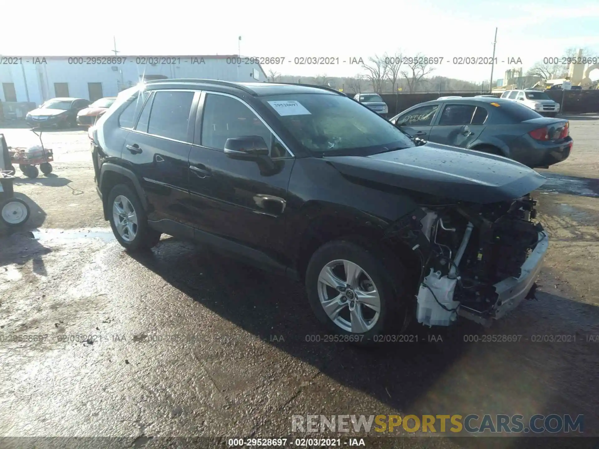 1 Photograph of a damaged car JTMP1RFV5KD509855 TOYOTA RAV4 2019