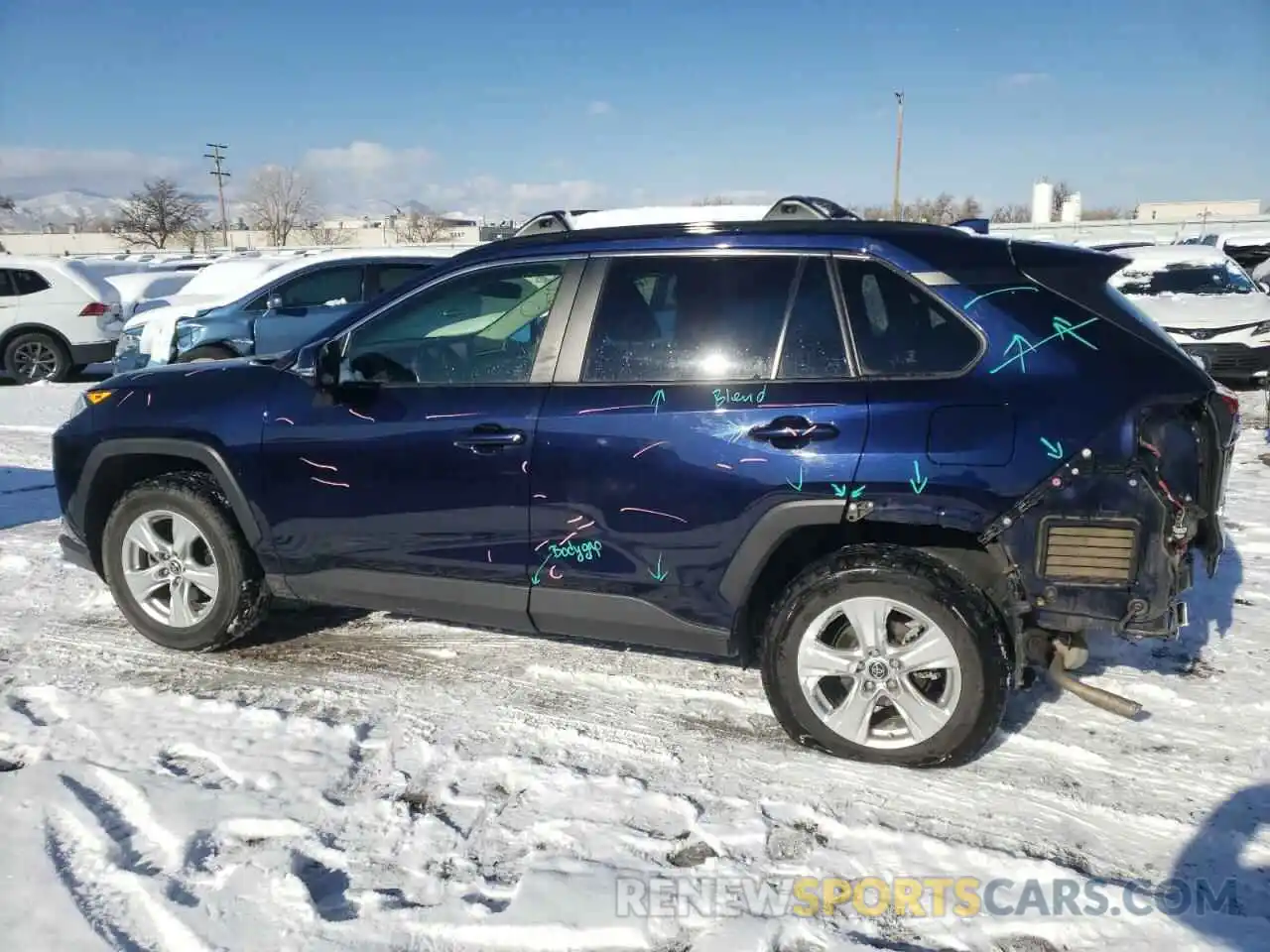 2 Photograph of a damaged car JTMP1RFV6KD008263 TOYOTA RAV4 2019