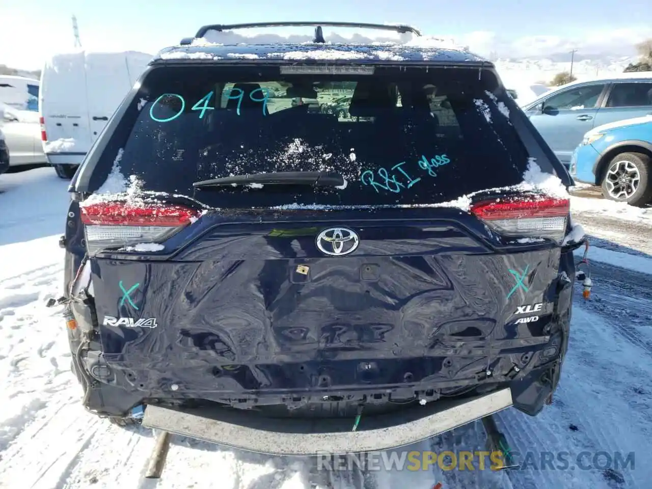 6 Photograph of a damaged car JTMP1RFV6KD008263 TOYOTA RAV4 2019