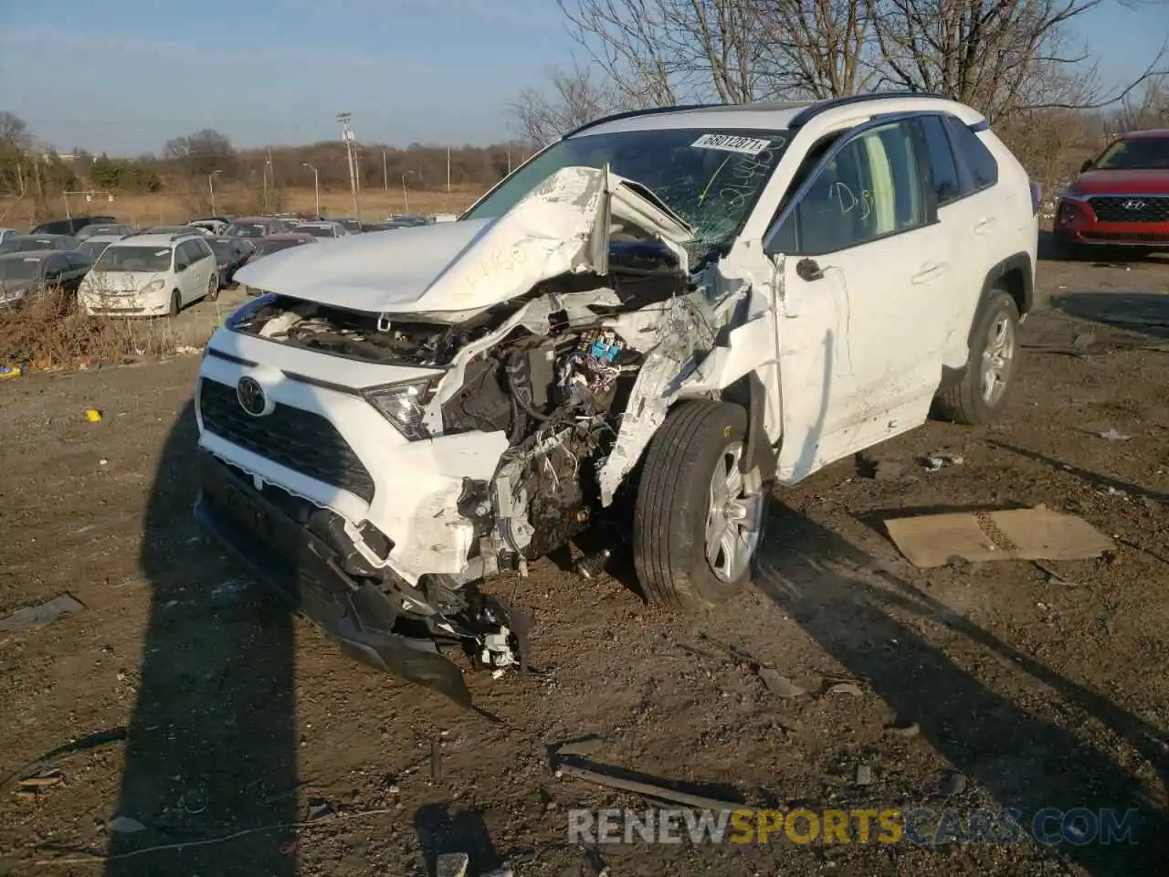 2 Photograph of a damaged car JTMP1RFV6KD013284 TOYOTA RAV4 2019