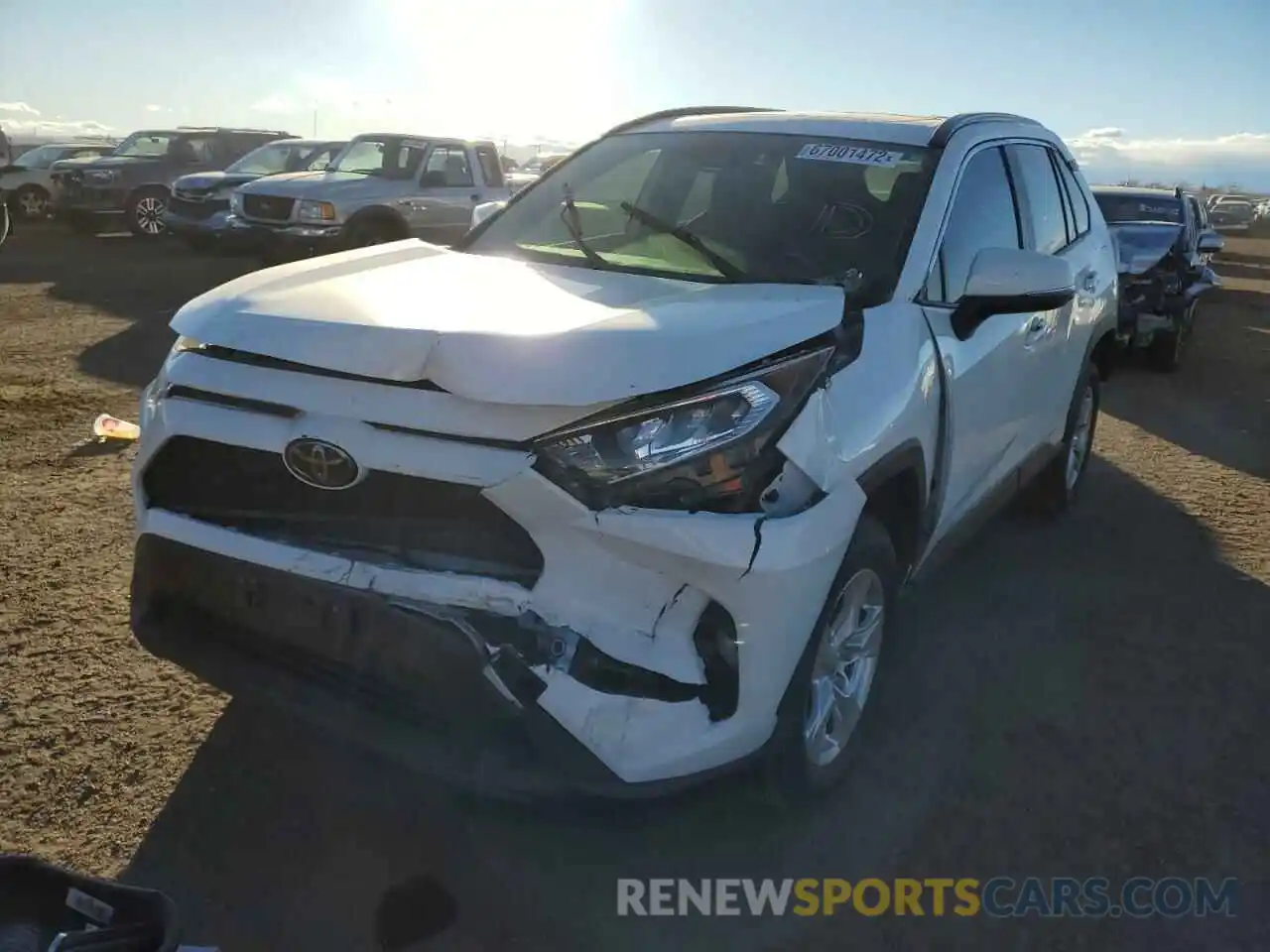 2 Photograph of a damaged car JTMP1RFV6KD014449 TOYOTA RAV4 2019