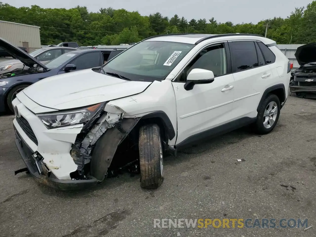 1 Photograph of a damaged car JTMP1RFV6KD518001 TOYOTA RAV4 2019