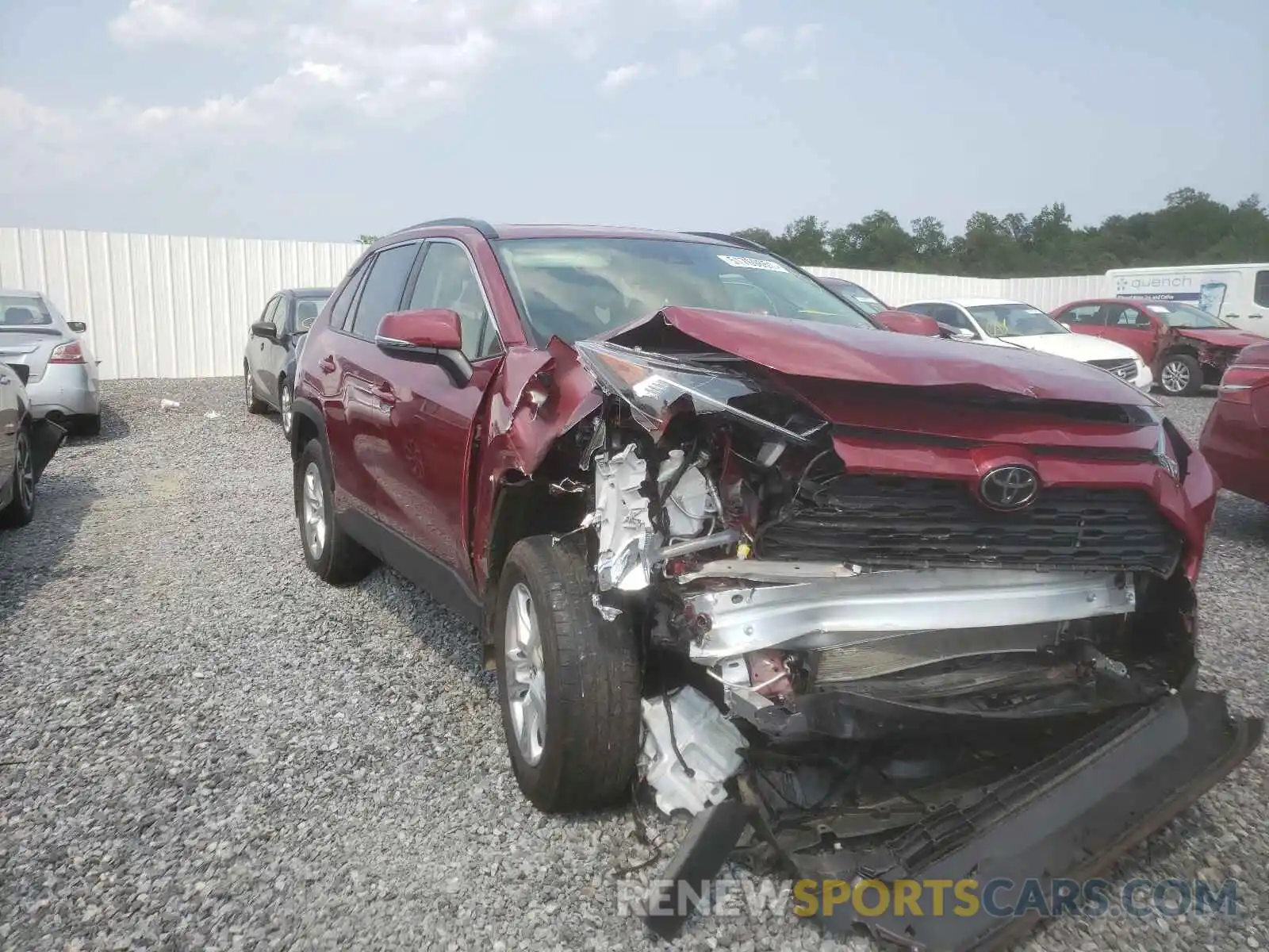 9 Photograph of a damaged car JTMP1RFV6KJ017319 TOYOTA RAV4 2019