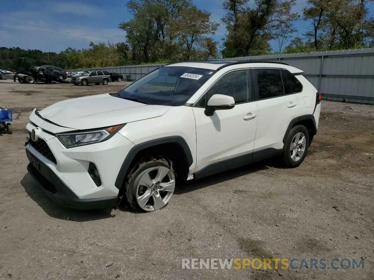 1 Photograph of a damaged car JTMP1RFV7KD028005 TOYOTA RAV4 2019