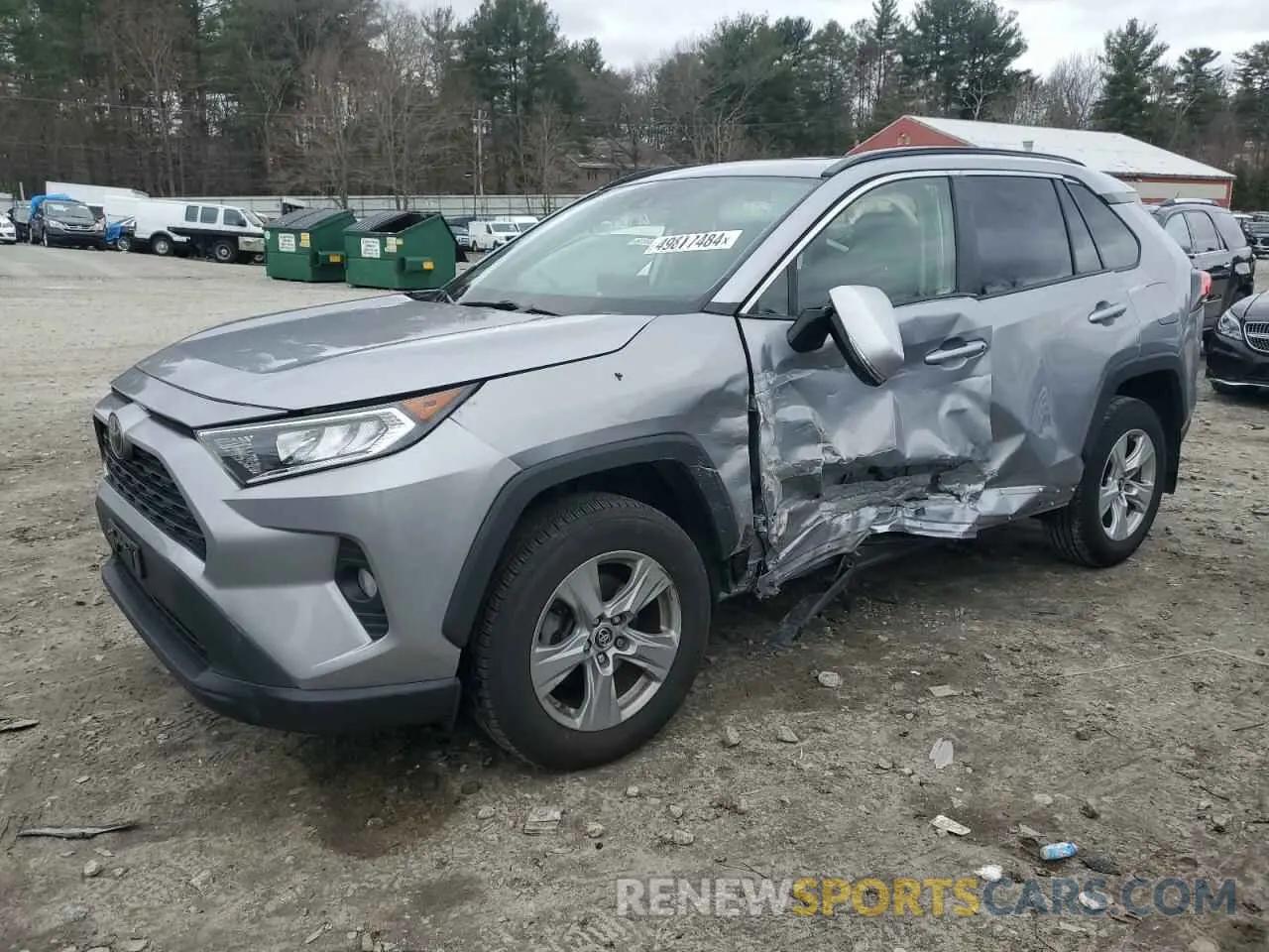 1 Photograph of a damaged car JTMP1RFV7KD028697 TOYOTA RAV4 2019