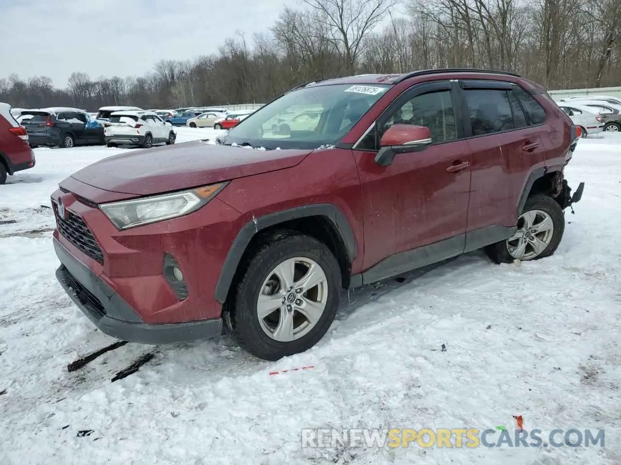 1 Photograph of a damaged car JTMP1RFV7KD037738 TOYOTA RAV4 2019