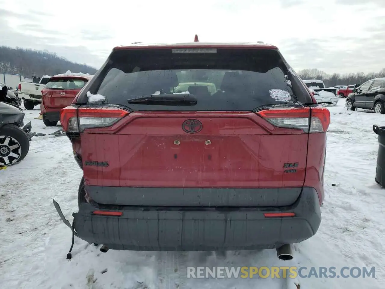 6 Photograph of a damaged car JTMP1RFV7KD037738 TOYOTA RAV4 2019