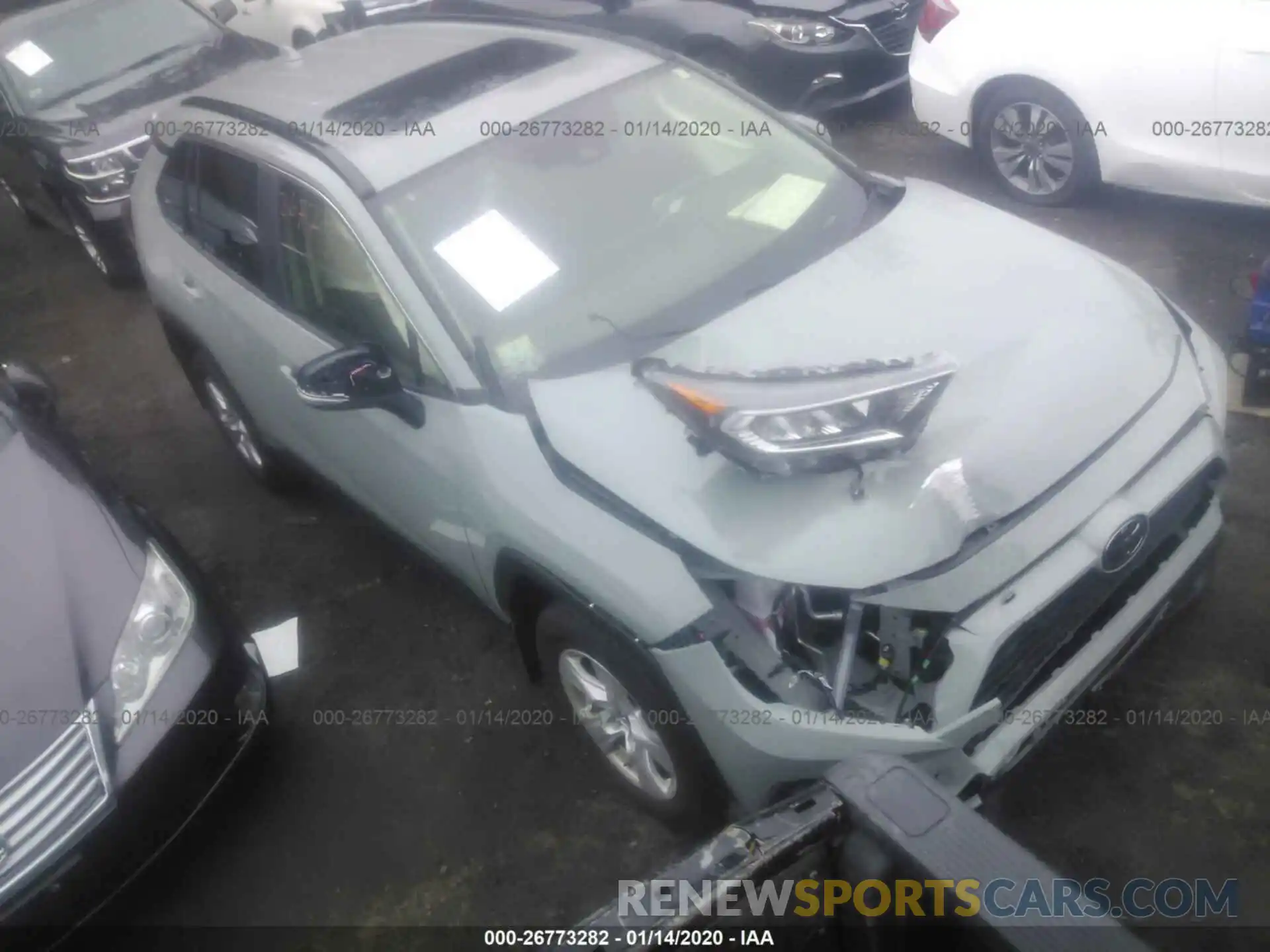 1 Photograph of a damaged car JTMP1RFV7KD510182 TOYOTA RAV4 2019