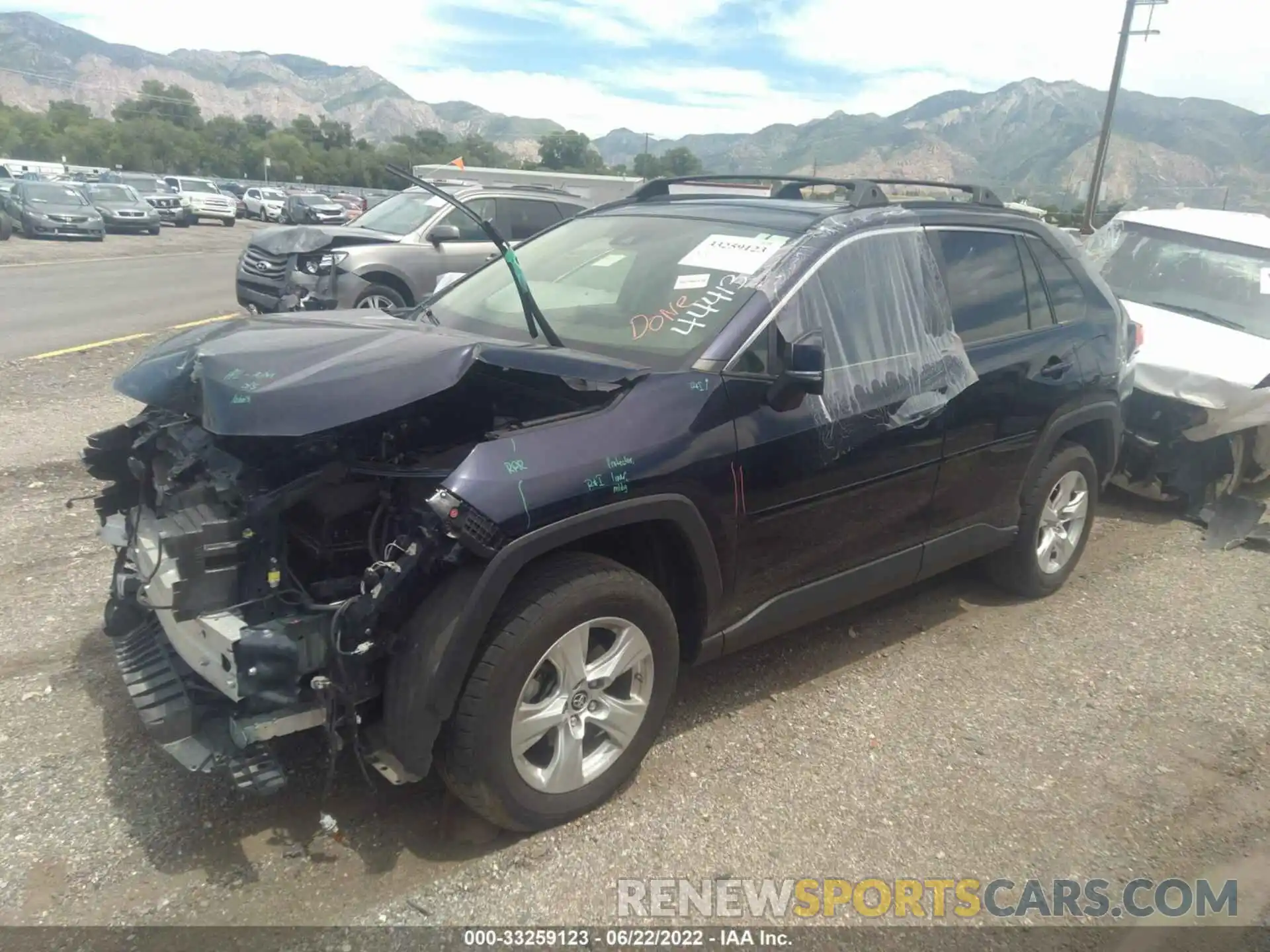 2 Photograph of a damaged car JTMP1RFV8KD024352 TOYOTA RAV4 2019