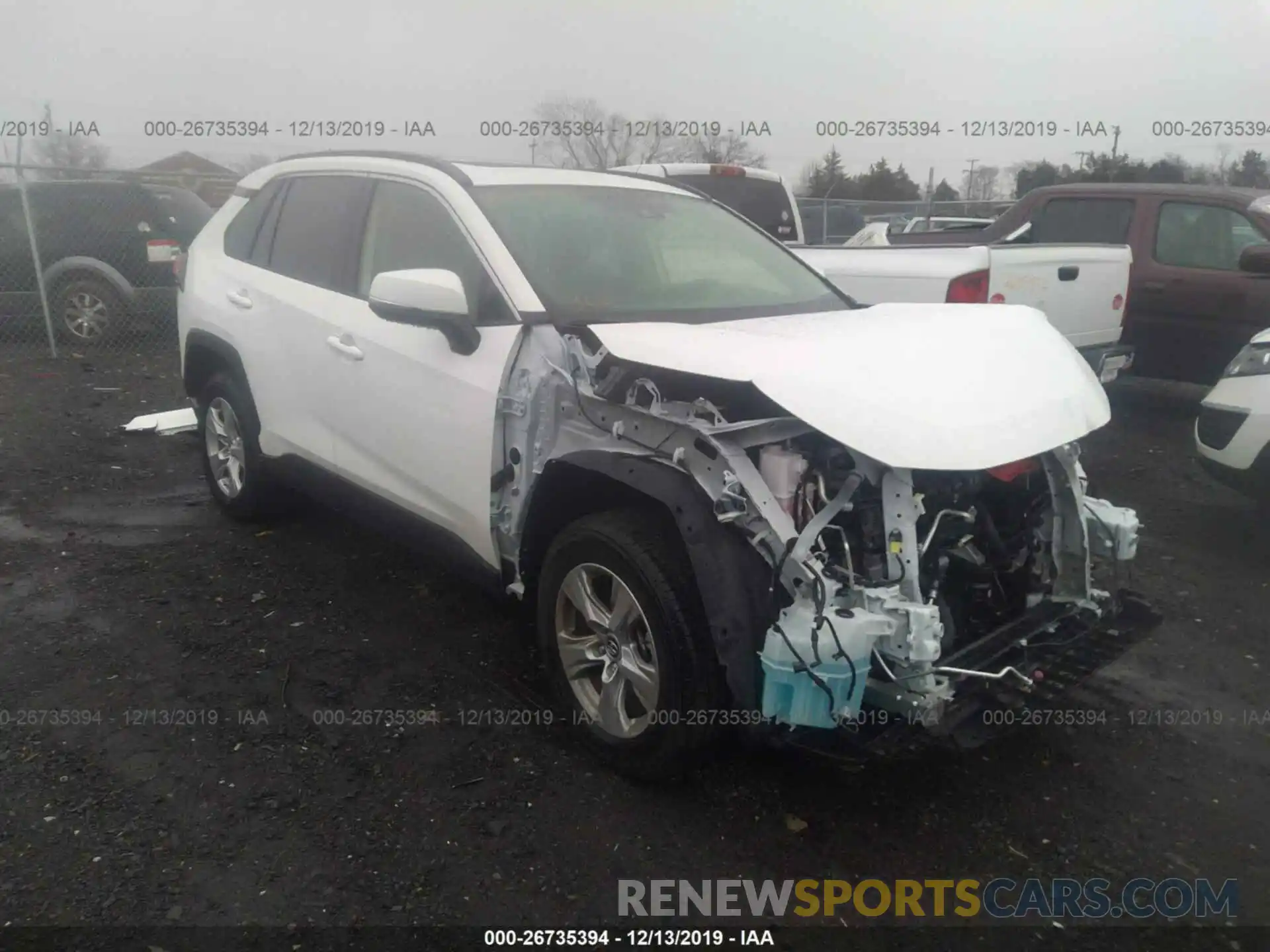 1 Photograph of a damaged car JTMP1RFV8KD033567 TOYOTA RAV4 2019