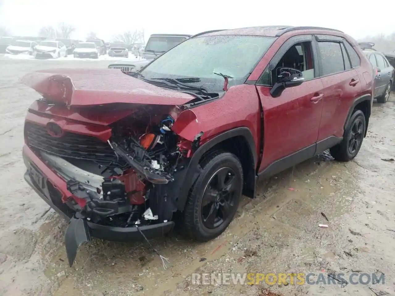 2 Photograph of a damaged car JTMP1RFV8KD503323 TOYOTA RAV4 2019